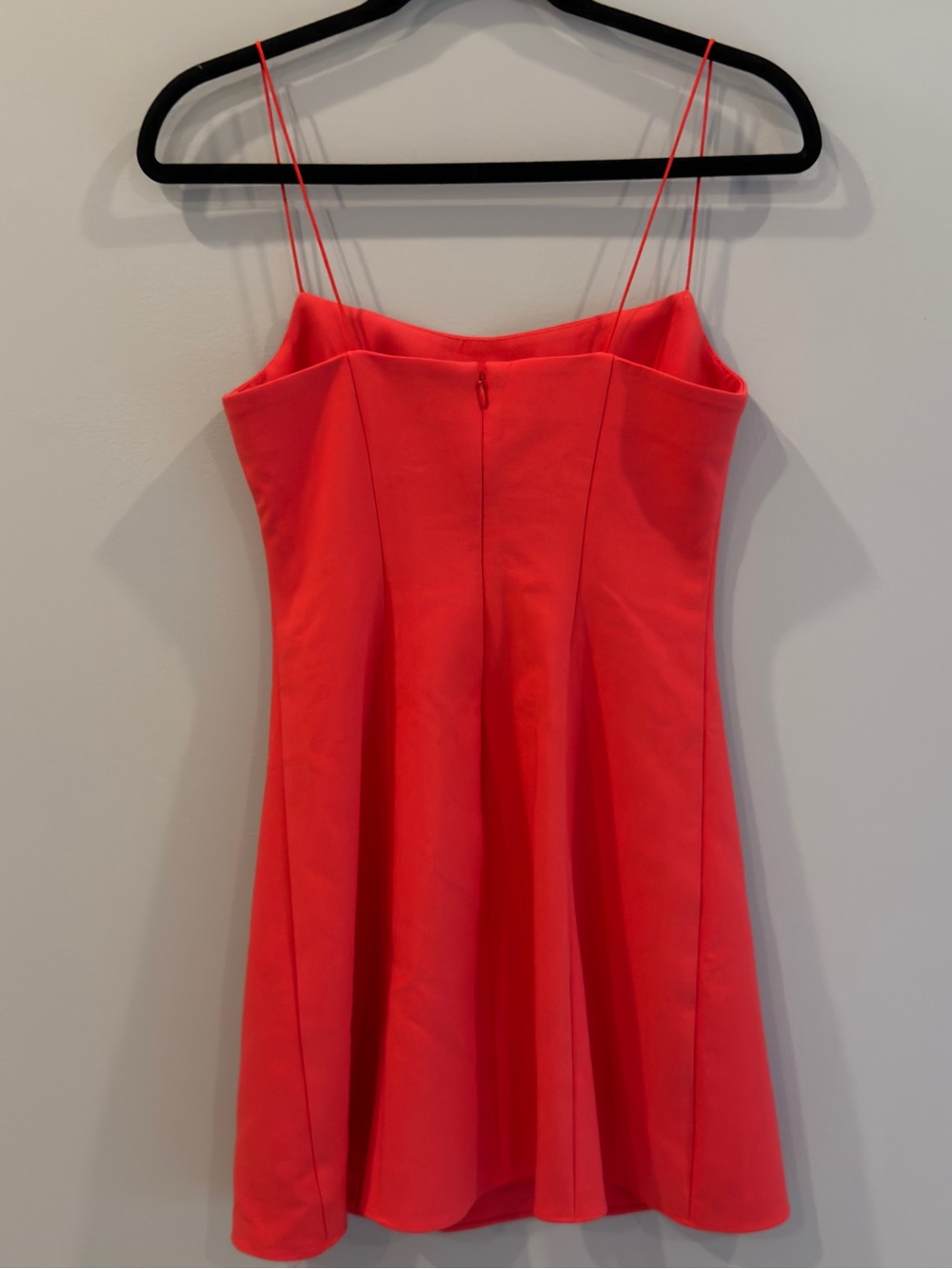 Likely Coral-Red Double Spaghetti Strap Mini Dress - Picture 2 of 3